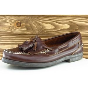 Nunn‎ Bush Shoes Sz 10 M Almond Toe Brown Boat Shoe Leather Men